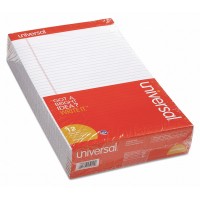 UNIVERSAL PAD LEGAL RULE PERFORATED WHITE 12X